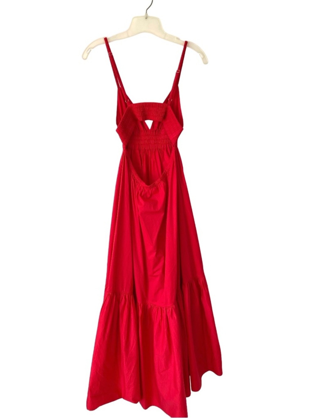 A.L.C. Rhodes Red Cotton Poplin Maxi Dress size 4 Long Sundress - Picture 4 of 9